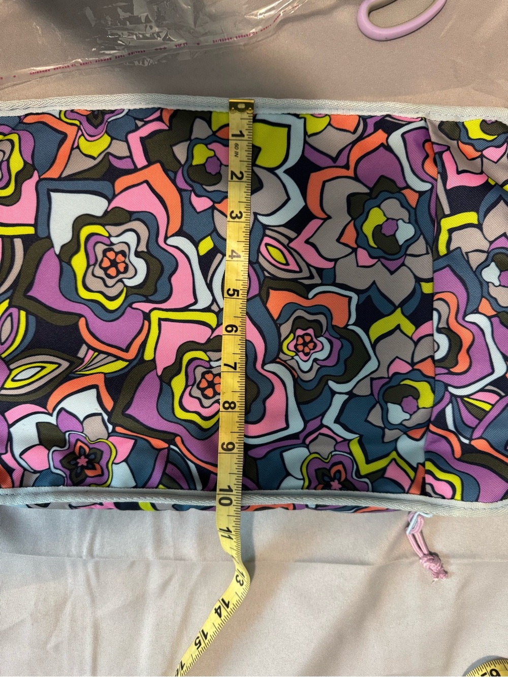 L.L. Bean Multicolor Floral Laptop Bag Insert - Pink, Purple, Navy, Yellow